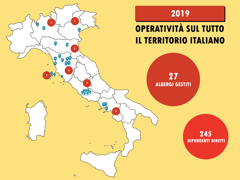 Hotel Service offre i servizi di outsourcing in tutta Italia