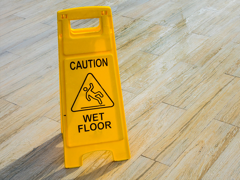 Infortunio sul lavoro nel settore delle pulizie